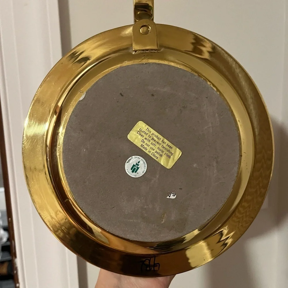 Brass Wall Sconce with Glass Candle Holder